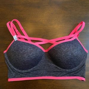Victoria’s Secret, Pink Push Up Bralette. Size L